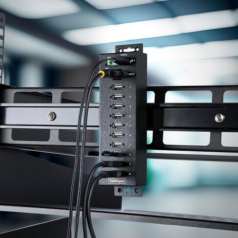 StarTech 10-Port Industrial USB 2.0 Hub, Rugged, TAA (USB210AIND-USB-A-HUB) in Saudi Arabia