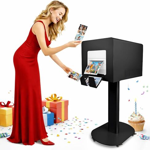 محطة حامل طابعة Photo Booth لـ DNP DS620 RX1HS QW410 HiTi P525L غطاء صندوق حامل معدني شديد التحمل مكان إخفاء دعامة الطابعة حافظة مدمجة متينة لحفلات الزفاف in Kuwait