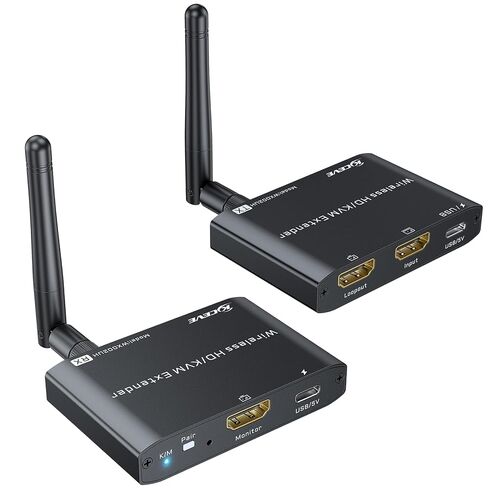 جهاز إرسال واستقبال لاسلكي KCEVE HDMI KVM بطول 200 متر/660 قدم in Kuwait
