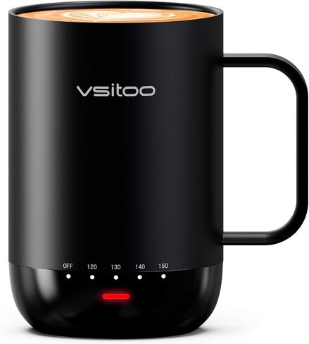 كوب قهوة VSITOO S3 Pro ذكي ذاتي التسخين بسعة 16 أونصة مع التحكم في درجة الحرارة in Kuwait