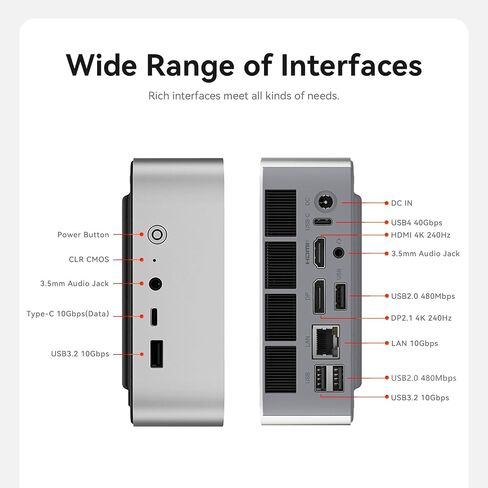 Beelink SER9 MAX Mini PC, AMD Ryzen 7 H 255(up to 4.9GHz) 8C/16T in Saudi Arabia