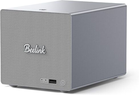 Beelink Me Pro, Mini PC NAS, Intel N150 CPU, 16GB LPDDR5, 1TB SSD, 3*M.2 PCIe3.0 SSD Slots + 2*HDD Bays(MAX 72TB), 5G + 2.5G Dual LAN/WiFi6/BT5.4, 4K Media Library, Private Cloud, Soft Router in Saudi Arabia