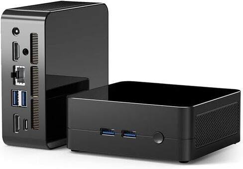 Mini PC, AMD Ryzen 5 5625U (6C/12T, Up to 4.3GHz,Beat 5500U/5300U),4K@60Hz Triple Display,WiFi 6/BT5.2/dual HDMI,DIY Compact Desktop Computer, for Home/Office/Light Gaming(No RAM/No SSD/No OS) in Kuwait