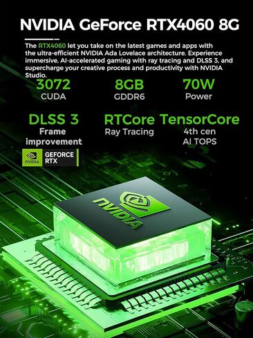 TOPGRO T2-Pro كمبيوتر صغير للألعاب Core i9-13900HK/RTX4060 8G GDDR6، كمبيوتر ألعاب 32 جيجابايت ذاكرة الوصول العشوائي DDR5، 1 تيرابايت PCIe4.0 SSD، ضوء RGB قابل للتعديل، WiFi6E/BT5.3/2.5G LAN 4K@60 هرتز Win11 Pro Mini Desktop PC in Kuwait