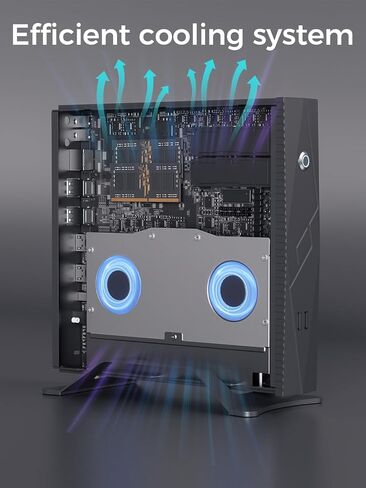 TOPGRO T2-Pro كمبيوتر صغير للألعاب Core i9-13900HK/RTX4060 8G GDDR6، كمبيوتر ألعاب 32 جيجابايت ذاكرة الوصول العشوائي DDR5، 1 تيرابايت PCIe4.0 SSD، ضوء RGB قابل للتعديل، WiFi6E/BT5.3/2.5G LAN 4K@60 هرتز Win11 Pro Mini Desktop PC in Kuwait