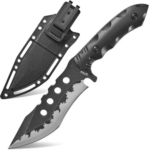 Gtkii GTK31 Fixed Blade Knife AUS-8 Steel Blade Full Tang Nylon Fiberglass Handle EDC Knifes for Outdoor Hunting Camping Adventure in Kuwait