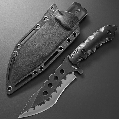 Gtkii GTK31 Fixed Blade Knife AUS-8 Steel Blade Full Tang Nylon Fiberglass Handle EDC Knifes for Outdoor Hunting Camping Adventure in Kuwait