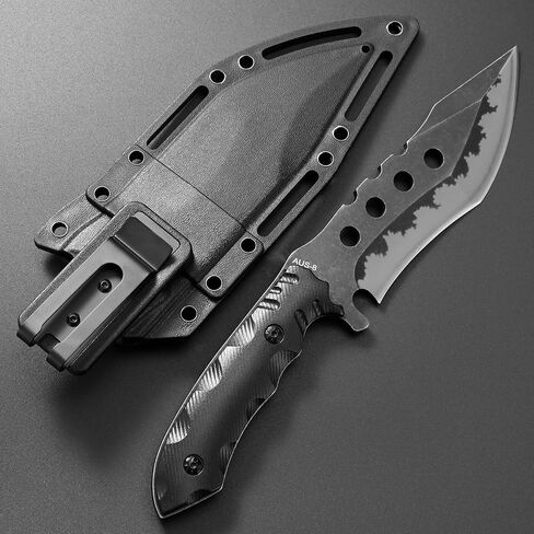 Gtkii GTK31 Fixed Blade Knife AUS-8 Steel Blade Full Tang Nylon Fiberglass Handle EDC Knifes for Outdoor Hunting Camping Adventure in Kuwait