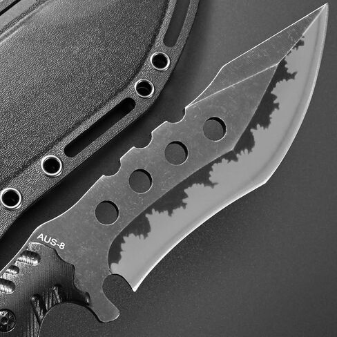 Gtkii GTK31 Fixed Blade Knife AUS-8 Steel Blade Full Tang Nylon Fiberglass Handle EDC Knifes for Outdoor Hunting Camping Adventure in Kuwait