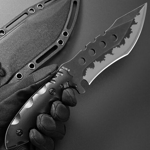 Gtkii GTK31 Fixed Blade Knife AUS-8 Steel Blade Full Tang Nylon Fiberglass Handle EDC Knifes for Outdoor Hunting Camping Adventure in Kuwait