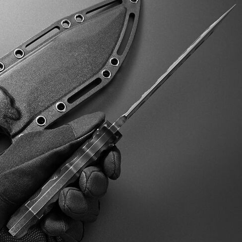 Gtkii GTK31 Fixed Blade Knife AUS-8 Steel Blade Full Tang Nylon Fiberglass Handle EDC Knifes for Outdoor Hunting Camping Adventure in Kuwait