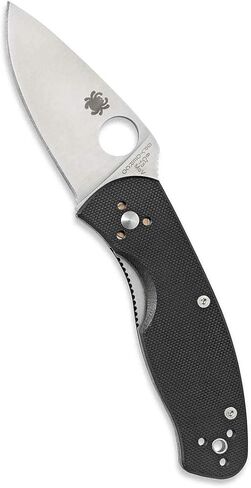 Spyderco Persistence Value Knife with 2.77" Stainless Steel Blade and Durable Black G-10 Handle - PlainEdge - C136GP in Saudi Arabia
