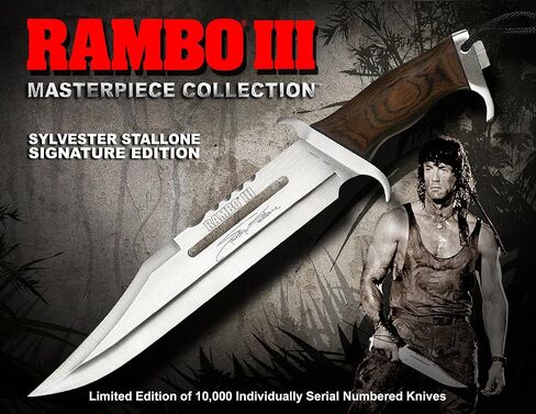 Rambo Knives Masterpiece Collection 3 Hollywood Sylvester Stallone Signature Edition Knife in Kuwait