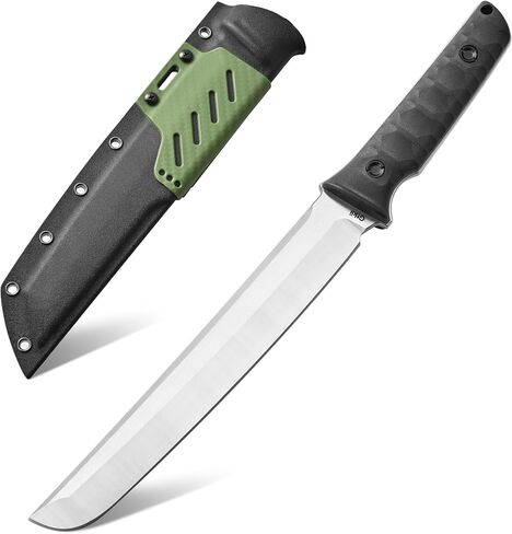 Gtkii GTK6 Fixed Blade Knife AUS-10 Steel Blade Full Tang Nylon Fiberglass Handle EDC Fixed Knifes for Outdoor Camping Adventure (black) in Kuwait