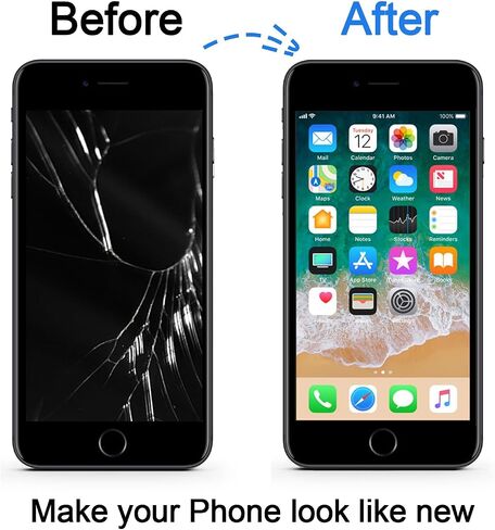 LMQ for iPhone 7 Plus Screen Replacement 5.5'' Black with Repair Tools Kit in Saudi Arabia