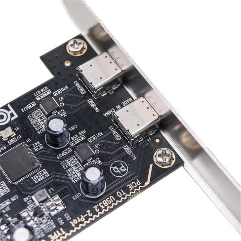 بطاقة PCIe x1 ASM1042 Dual USB3.2 Gen1 بسرعة 5 جيجابت في الثانية من النوع C in Kuwait