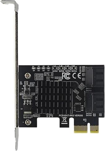 بطاقة توسيع PCIe x1 9215 ذات 4 منافذ SATA3.0 بسرعة 6 جيجابت في الثانية in Kuwait