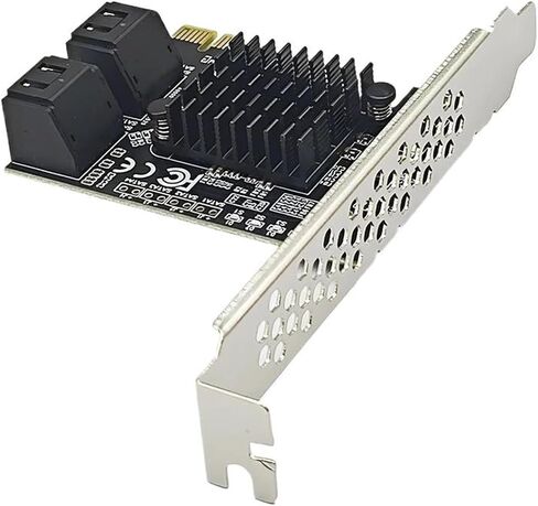 بطاقة توسيع PCIe x1 9215 ذات 4 منافذ SATA3.0 بسرعة 6 جيجابت في الثانية in Kuwait