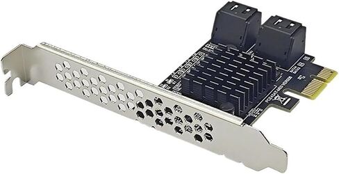 بطاقة توسيع PCIe x1 9215 ذات 4 منافذ SATA3.0 بسرعة 6 جيجابت في الثانية in Kuwait