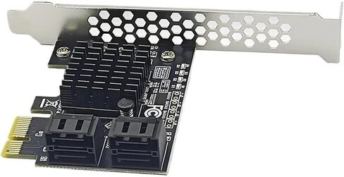 بطاقة توسيع PCIe x1 9215 ذات 4 منافذ SATA3.0 بسرعة 6 جيجابت في الثانية in Kuwait