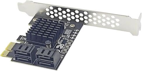 بطاقة توسيع PCIe x1 9215 ذات 4 منافذ SATA3.0 بسرعة 6 جيجابت في الثانية in Kuwait
