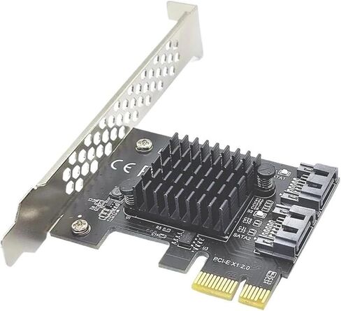 بطاقة محول توسيع PCIe ASM1061 بمنفذين SATA3 بسرعة 6 جيجابت في الثانية in Kuwait