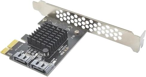 بطاقة محول توسيع PCIe ASM1061 بمنفذين SATA3 بسرعة 6 جيجابت في الثانية in Kuwait