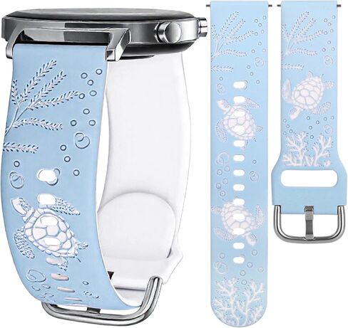 Sea Turtle Engraved Bands for Samsung Galaxy Watch 9/8/7/6/5/4 (40mm/44mm) in Saudi Arabia