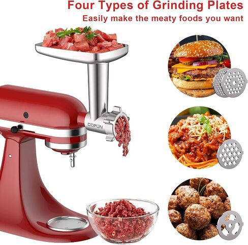 COFUN Meat Grinder for KitchenAid Mixer, All Metal Food Grinder in Kuwait