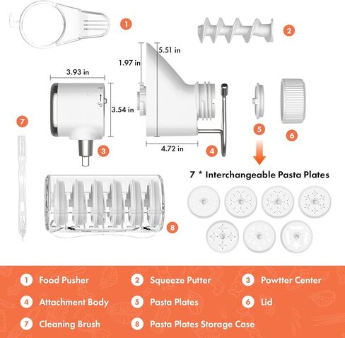 COFUN Gourmet Pasta Press Attachment for KitchenAid Stand Mixer in Kuwait