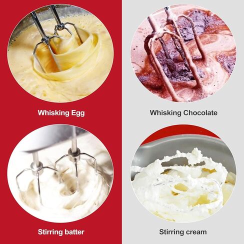 2 Pack Stainless Steel Hand Mixer Beaters, Universal Replacement Attachments for Most Electric Handheld Mixers, Durable Whisk Accessories for Easy Baking, Mixing Eggs, Cream and Dough in Kuwait