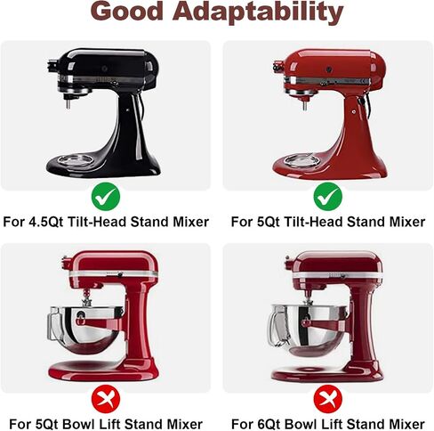 GVODE Glass Mixer Bowl for KitchenAid-Compatible 4.5-5 Qt Tilt-Head Mixers in Kuwait