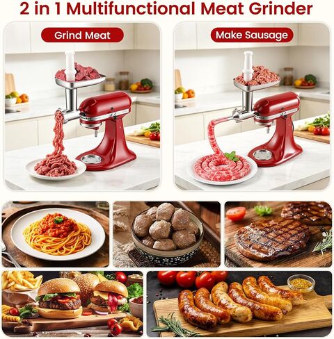 Stainless Steel Meat Grinder Attachment for KitchenAid Stand Mixer in Kuwait