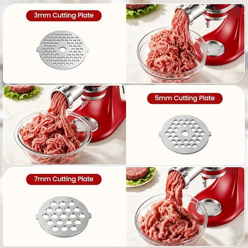Stainless Steel Meat Grinder Attachment for KitchenAid Stand Mixer in Kuwait