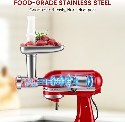 Stainless Steel Meat Grinder Attachment for KitchenAid Stand Mixer in Kuwait