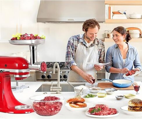 Stainless Steel Meat Grinder Attachment for KitchenAid Stand Mixer in Kuwait