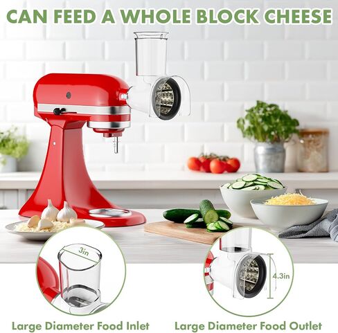 COFUN Cheese Grater Attachment for KitchenAid, Large Cheese Grater in Kuwait