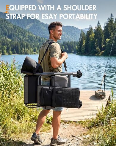Portal Fishing Chair with Rod Holder,Folding Camping Chair in Kuwait
