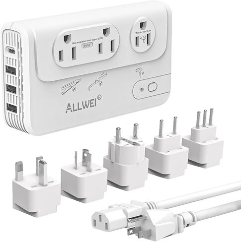 ALLWEI 2000W Voltage Converter 220V to 110V Travel Adapter in Saudi Arabia
