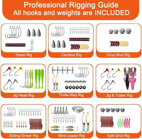 Fishing Tackle kit 308pcs Fishing Accessories Kit Fishing Hooks in Saudi Arabia