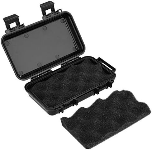 Tbest Outdoor Waterproof Shockproof Airtight Survival Box Storage Container Case Carry Box Black Dry Storage Box for Fishing Camping Hiking Outdoor Activities in Saudi Arabia