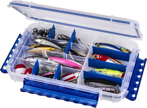 Flambeau Outdoors 4510 Super Half Satchel Soft Bait Organizer 15x8x6.25 بوصة في نهاية المطاف مقاوم للماء Tuff Tainer صندوق معالجة صيد الأسماك (يتضمن فواصل زيروست) in Kuwait