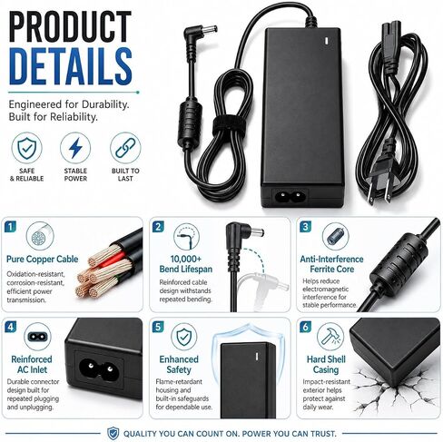 12V AC/DC Charger Compatible with Roland PSB-7U FP-30X FP-90X in Saudi Arabia