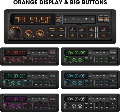 Retro Single Din Car Stereo: European Vintage Radio for Classic Vehicles in Kuwait