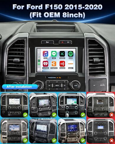راديو ستيريو للسيارة 4 + 64 جيجا لسيارة Ford F150 2015-2020 (تناسب OEM 8 بوصة) in Saudi Arabia