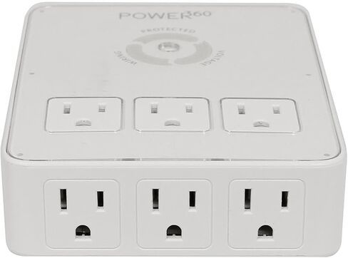 Panamax P360 Dock 6-Outlet Wall Tap/Charging Station, White, 6.8" x 2.9" x 5" in Kuwait