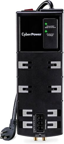 CyberPower HT812TC Home Theater Surge Protector w/Dust Covers in Saudi Arabia