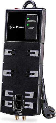 CyberPower HT812TC Home Theater Surge Protector w/Dust Covers in Saudi Arabia