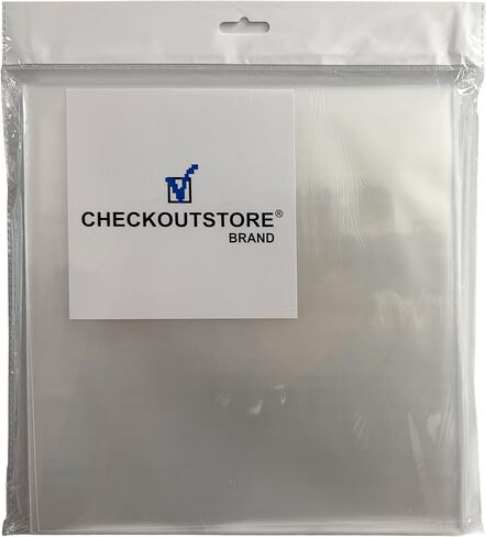 Mediaxpo Clear Plastic CPP for 10" Vinyl 78 RPM Record Album Covers (Outer Sleeves) (Pack of 100) in Kuwait