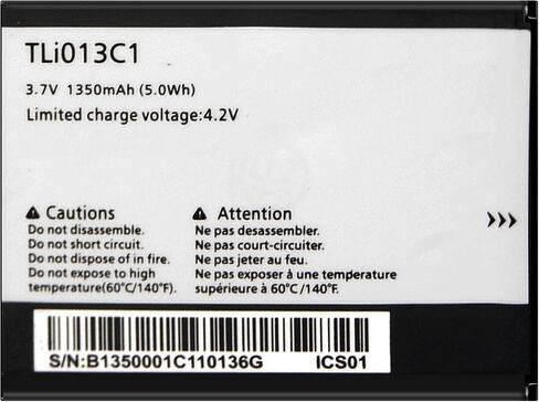 for Alcatel Go Flip 3/SmartFlip 4052W 4052R 4052C Replace Battery TLi013C1 in Saudi Arabia